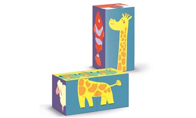 Eco Würfelpuzzle Tiere Teile