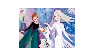 Puzz. Jewel Frozen 2 104 tlg mit Schmucksteinen zum Aufkleben 33.5x23.5 cm