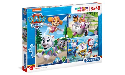 Paw Patrol 3x48 tlg. 3 verschiedene Motive 32x22cm