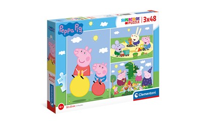 Puzzle Peppa Pig 3x48 tlg. 3 verschiedene Motive 32x22cm