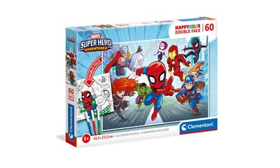 Marvel Super Hero 60 Teile 33.5x23.5cm Doppelseitig