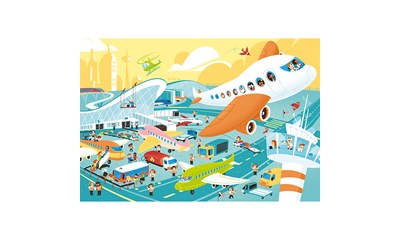 Maxi grosser Flugplatz