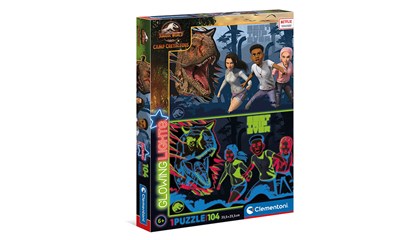 Puzzle Jurassic World. Glowing Camp Cretaceous