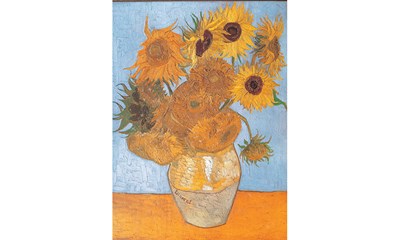 Vase mit Sonnenblumen