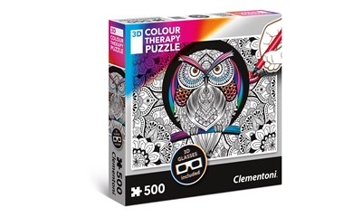 Colour Therapy Eule 3D inkl. 3D Brille