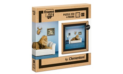 Löwe Puzzle und Rahmen