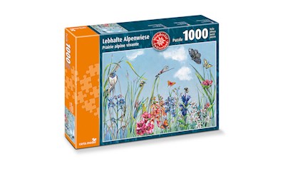 Lebhafte Alpenwiese