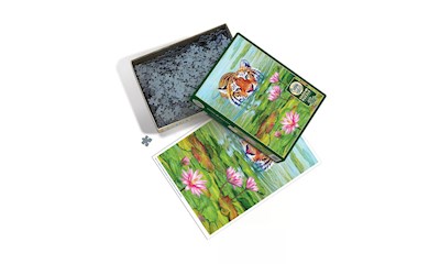 Tiger im Land des Lotus 1000 Teile