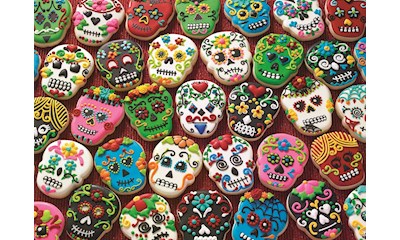 Totenkopf Plätzchen 1000 Teile