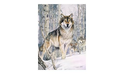 Wolf im Winterwald 1000 Teile