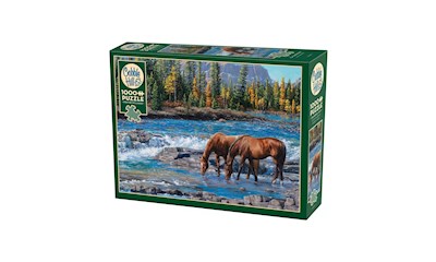 Pferde im Wildwasser 1000 Teile