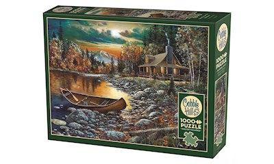 Blockhütte am See 1000 Teile