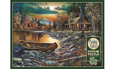 Blockhütte am See 1000 Teile