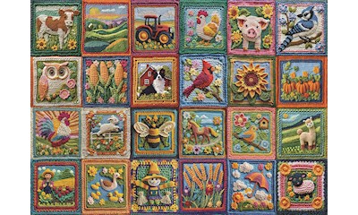 Häkel Patchwork Bauernhof 1000 Teile