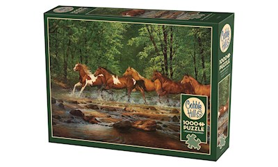 Wildpferde im Fluss 1000 Teile