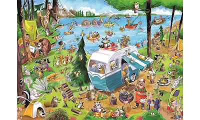Verrückter Campingausflug 1000 Teile