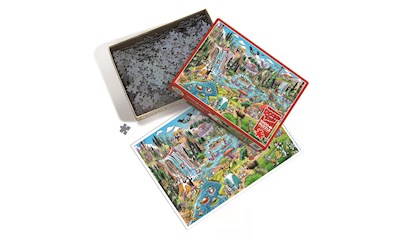 Verrückter Wasserfall 1000 Teile