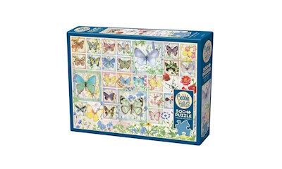 Collage mit Schmetterlingen 500 Teile