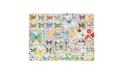 Collage mit Schmetterlingen 500 Teile