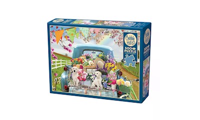 Beladener Truck im Frühling 500 Teile