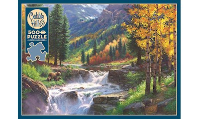 Bären am Wasserfall 500 Teile