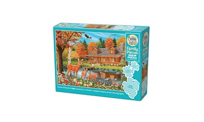 Häuschen mit Teich 350 Teile