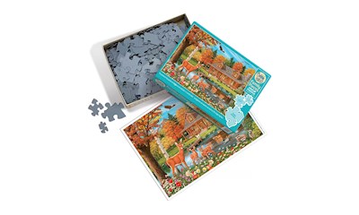 Häuschen mit Teich 350 Teile