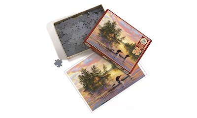 Abendstimmung am See 275 Teile