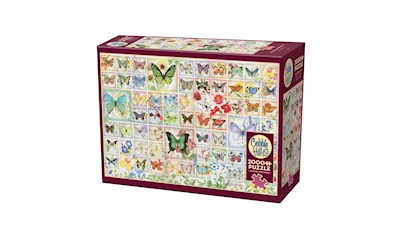 Schmetterlinge und Blüten 2000 Teile