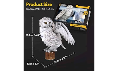 3D Puzzle Schneeeule 32 Teile