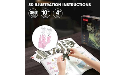 3D Puzzle Flying Dutchman LED 360 Teile