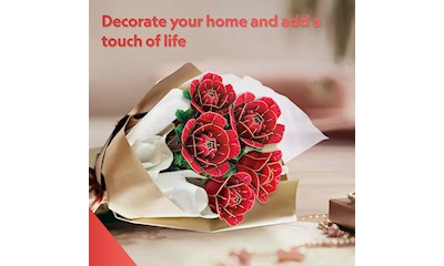 3D Puzzle Blumenstrauss Rose 312 Teile