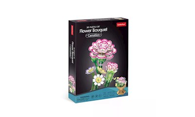 3D Puzzle Blumentopf Nelke 134 Teile