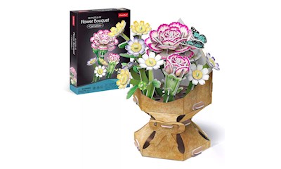3D Puzzle Blumentopf Nelke 134 Teile