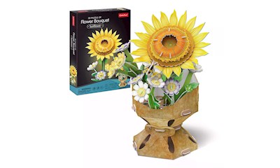 3D Puzzle Blumentopf Sonnenblume 102 Teile