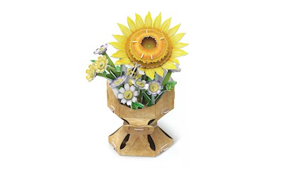3D Puzzle Blumentopf Sonnenblume 102 Teile