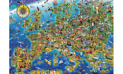 Verrückte Europakarte