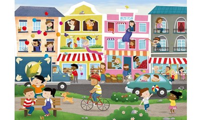Stadtzentrum Detektiv Puzzle