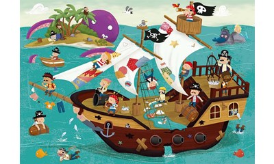 Piratenschiff Detektiv Puzzle