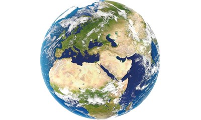 Planet Erde Rund-Puzzle