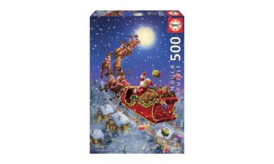 Weihnachtsmann im Schlitten