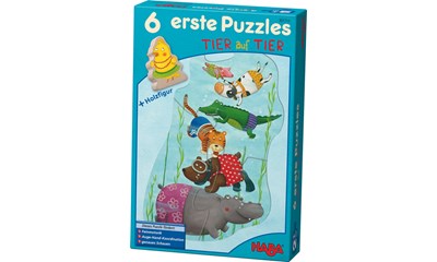 6 erste Puzzles – Tier auf Tier