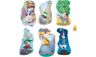 6 erste Puzzles – Tier auf Tier