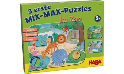 3 erste Mix-Max-Puzzles - Im Zoo