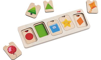 Holzpuzzle Farben & Formen