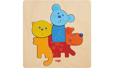 Holzpuzzle Haustiere