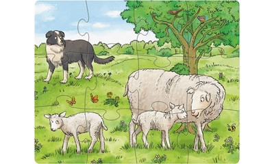 Puzzles Bauernhoftierkinder