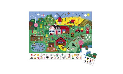 Puzzle Bauernhof mit Suchspiel 