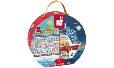 2 Kreuzfahrtschiff inkl. Poster 70x56cm, im Köfferchen