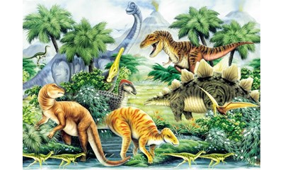Dinosaurier im Wald